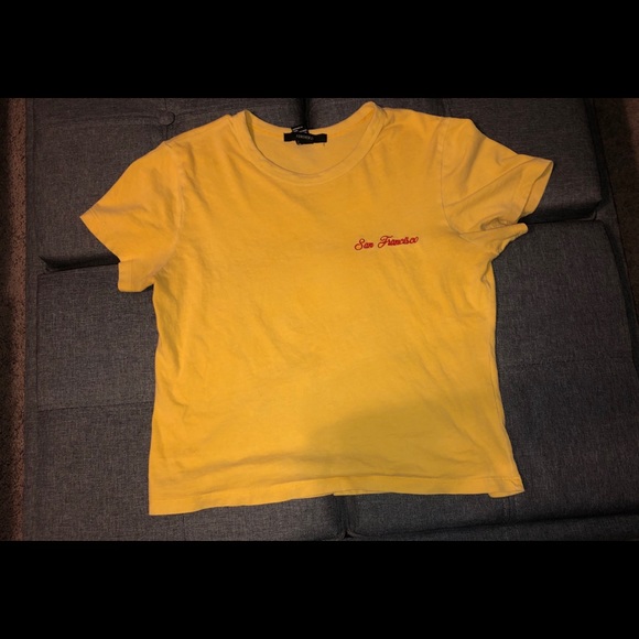 Yellow cropped tee - Picture 1 of 1